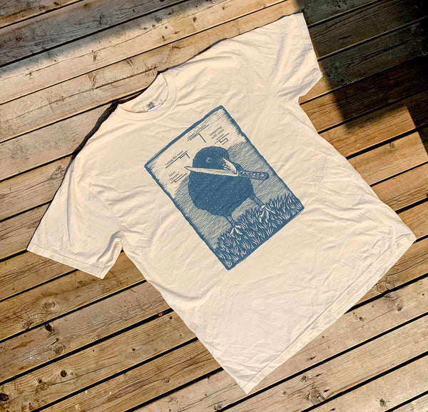 Canuck the Crow - *NEW* Heavy Weight Cotton Tee - IVORY