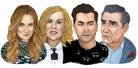 Schitt's Creek - Rose Family Magnet Set